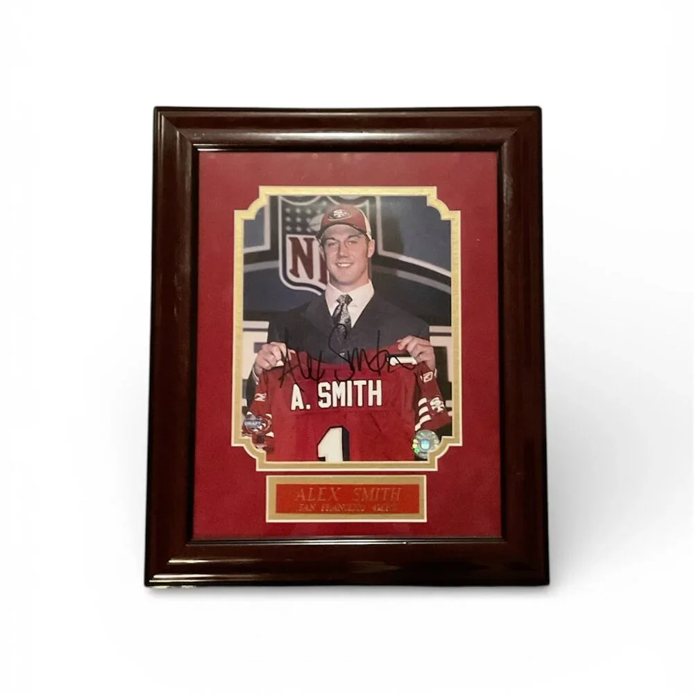 Alex Smith Signed Draft Portrait